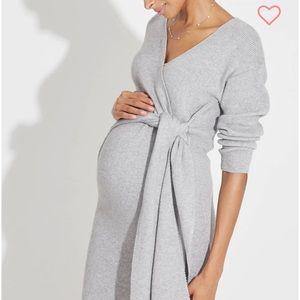 Wrap Knit Nursing Dress